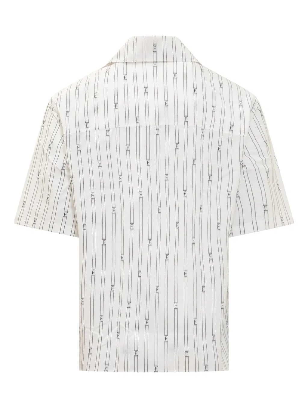 Ferragamo Bowling Collar Short Sleeved Shirt