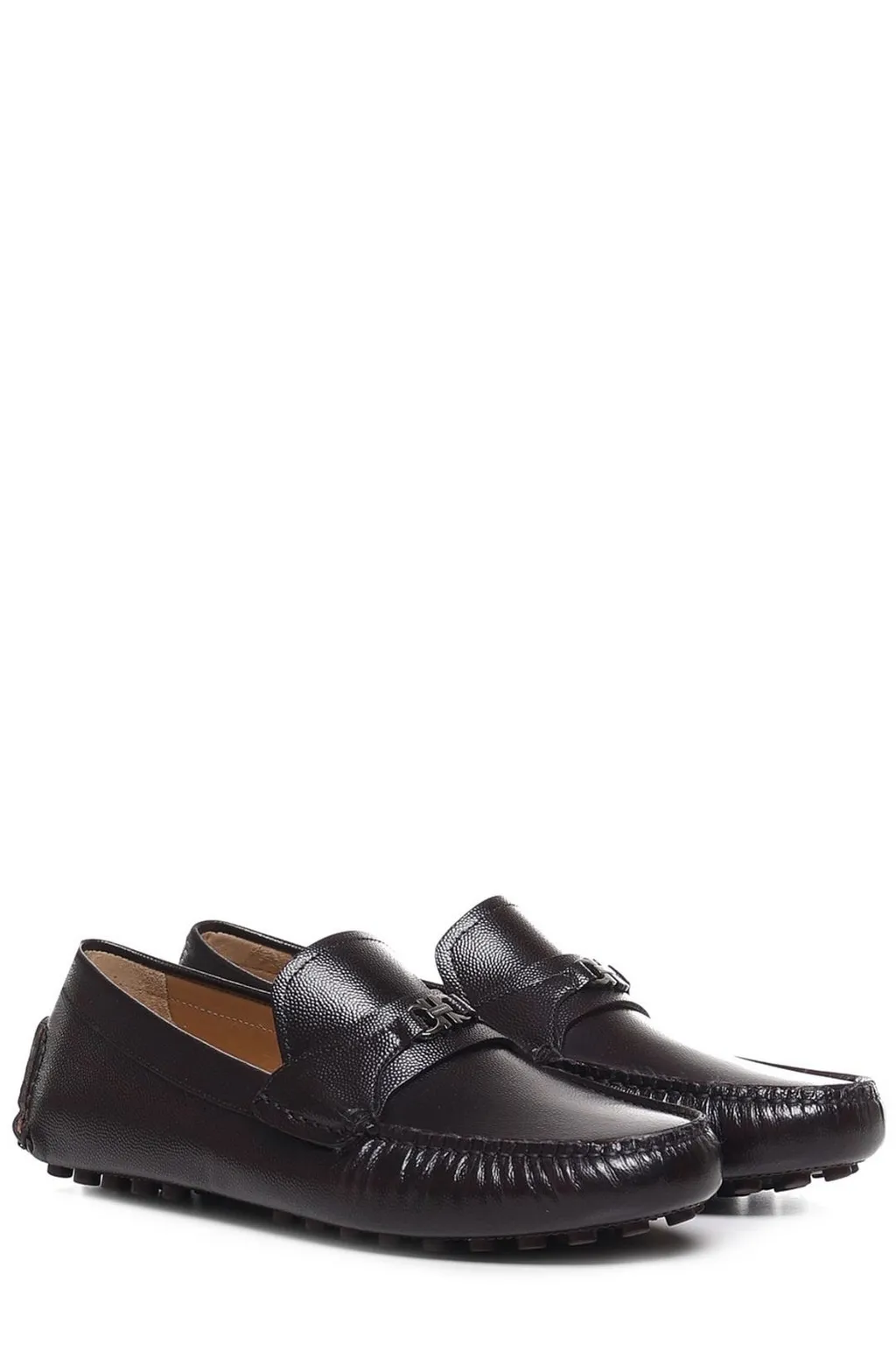 Ferragamo Gancini-Buckle Slip-On Loafers