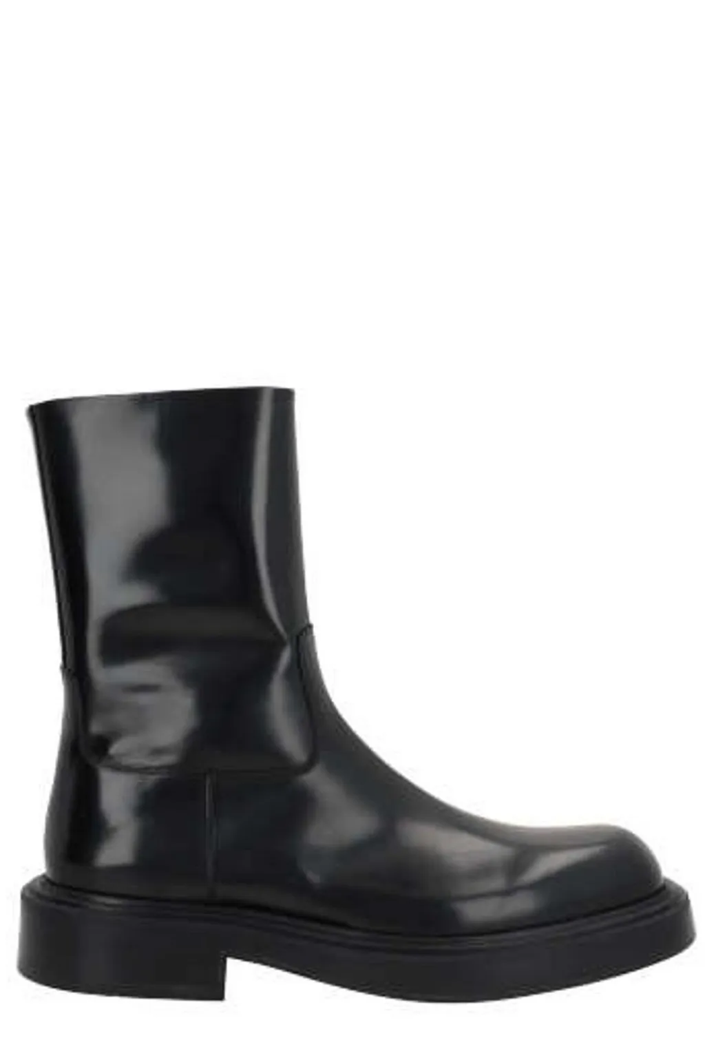 Ferragamo Formia Round-Toe Ankle Boots