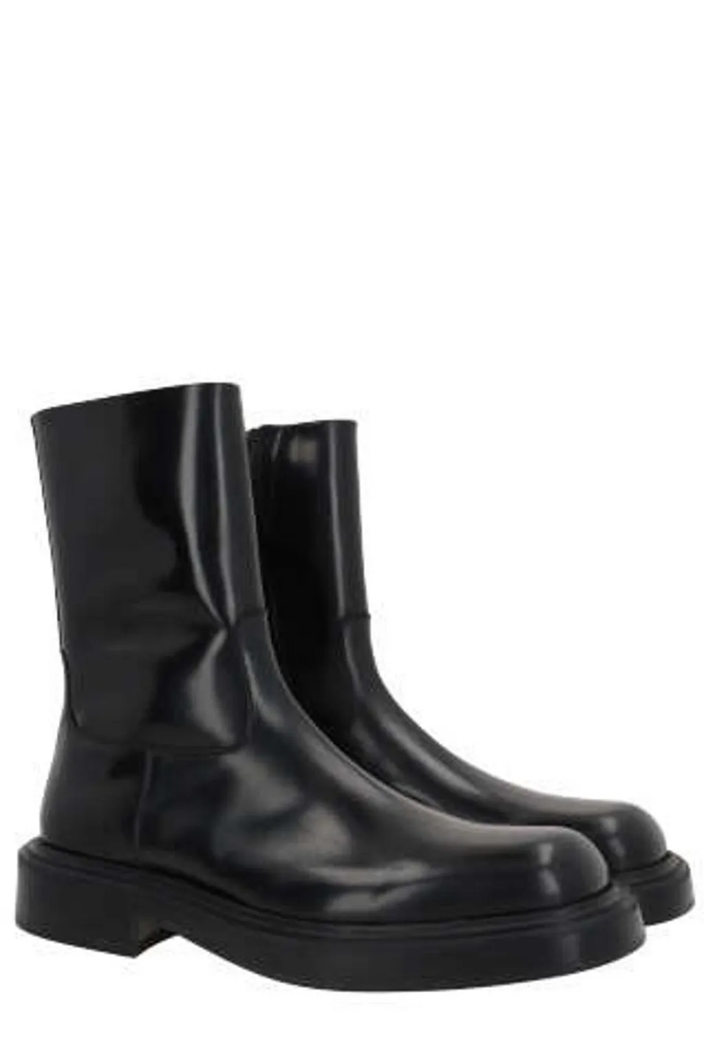 Ferragamo Formia Round-Toe Ankle Boots