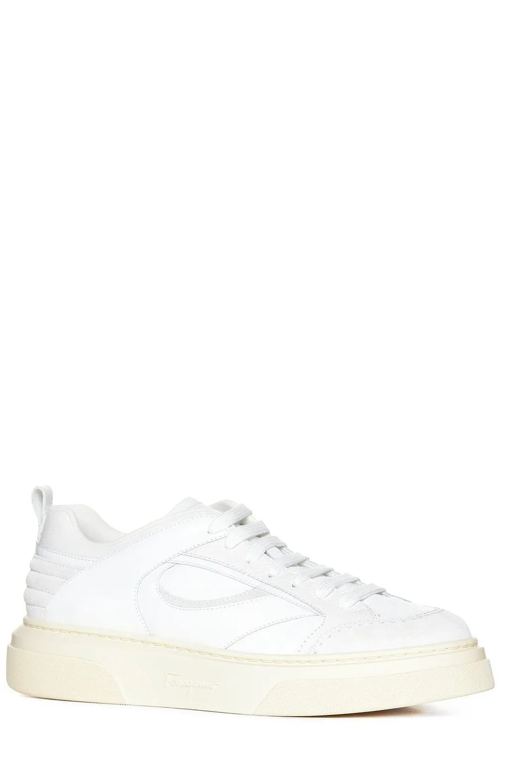 Ferragamo Panelled Lace-Up Sneakers