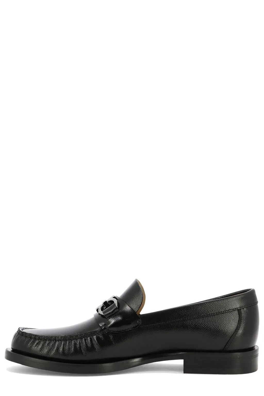 Ferragamo Gancini Detailed Slip-On Loafers