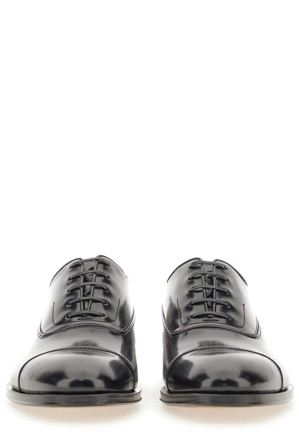 Ferragamo Almond-Toe Lace-Up Shoes