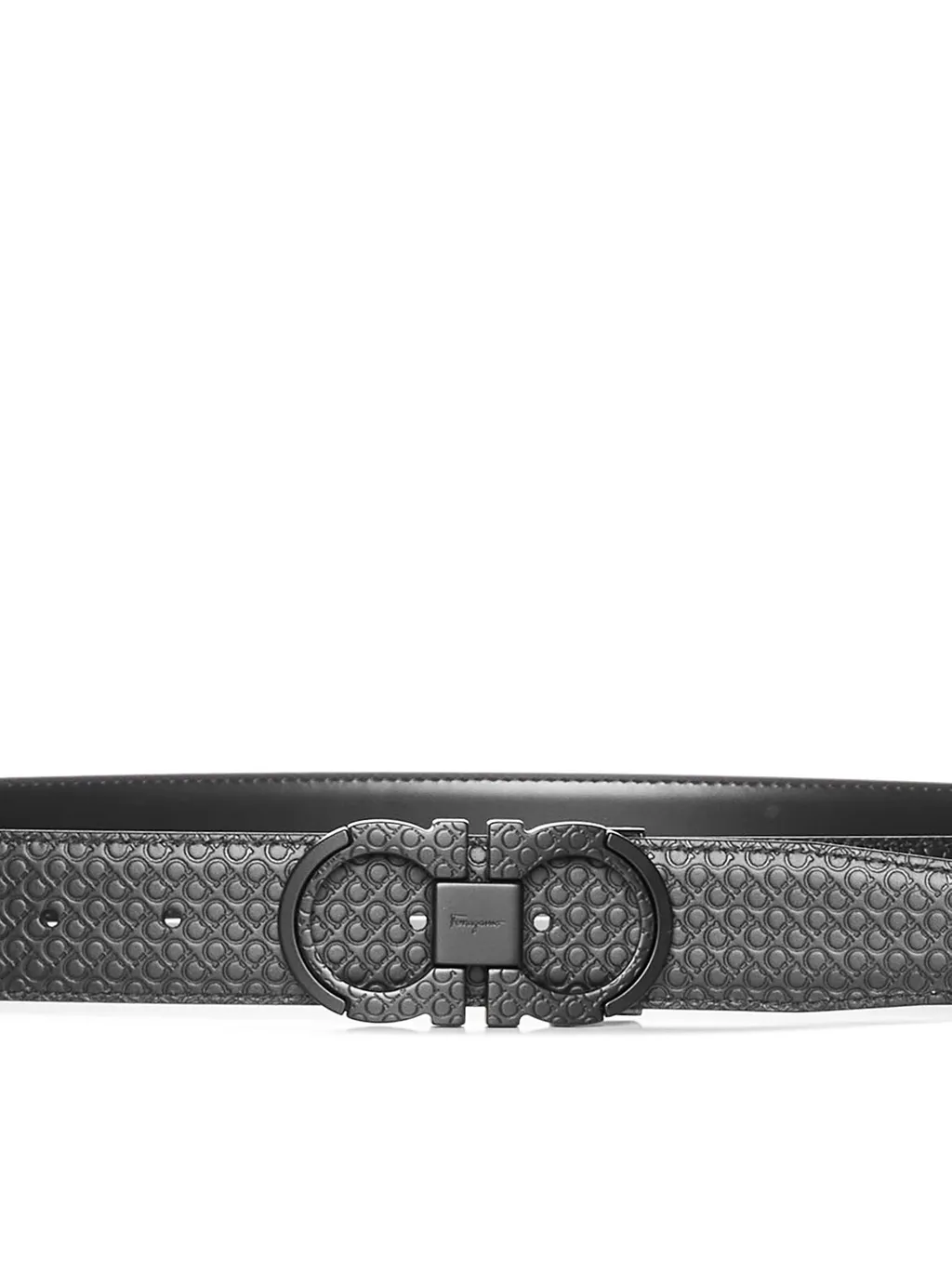 Ferragamo Gancini Logo Plaque Reversible Belt