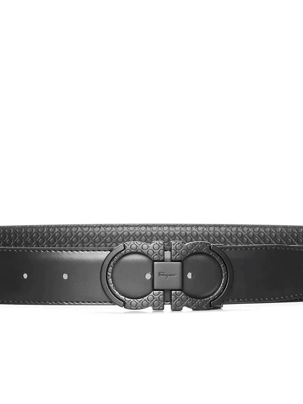 Ferragamo Gancini Logo Plaque Reversible Belt