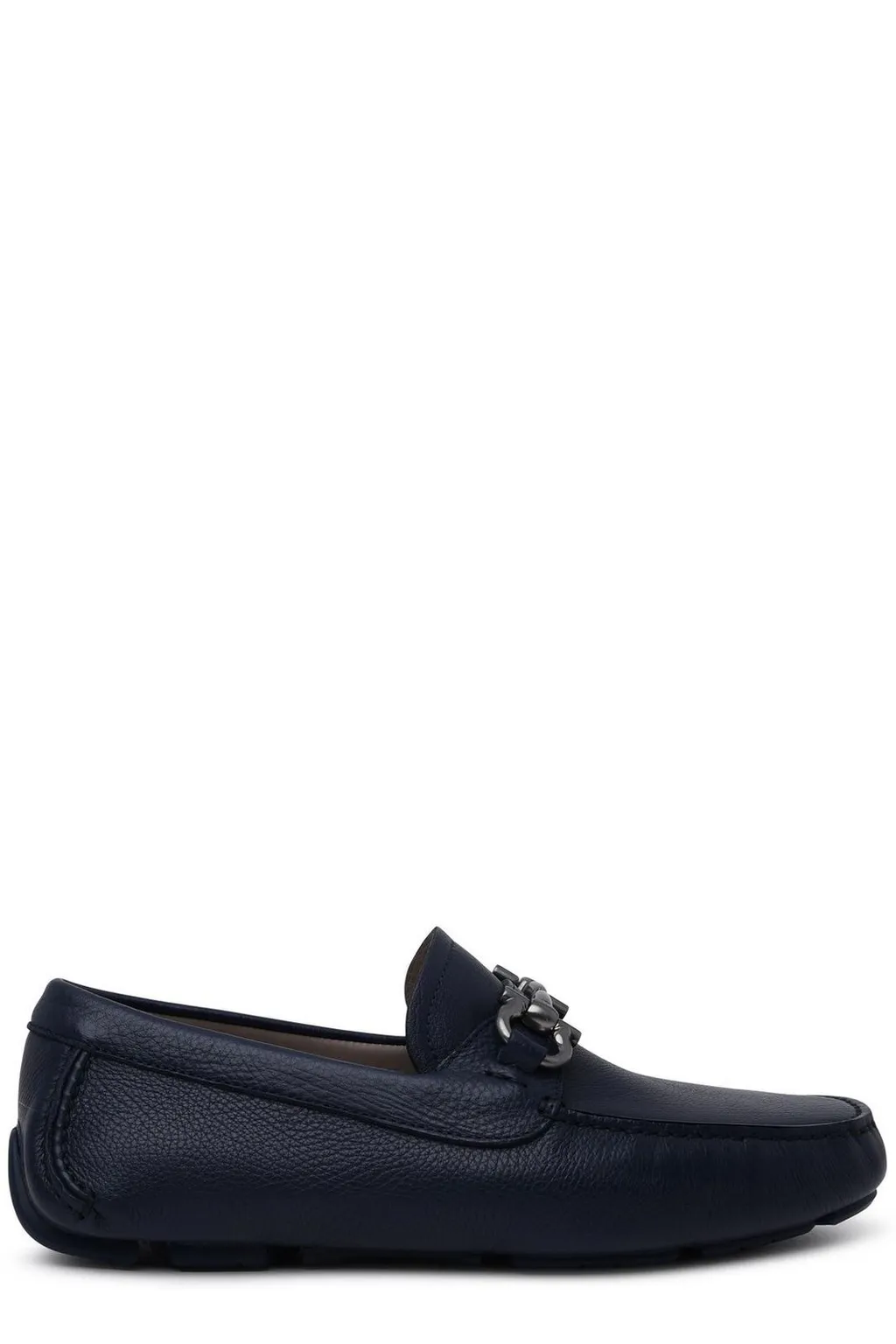 Ferragamo Gancini Plaque Loafers