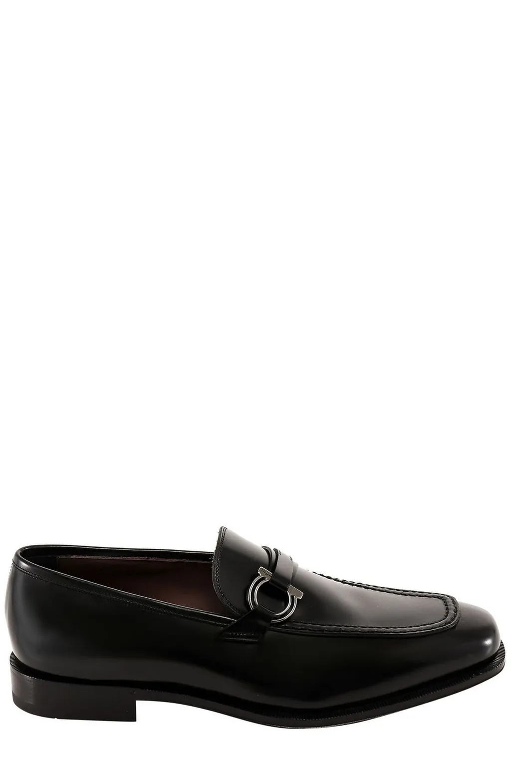 Ferragamo Gancini Logo-Plaque Loafers