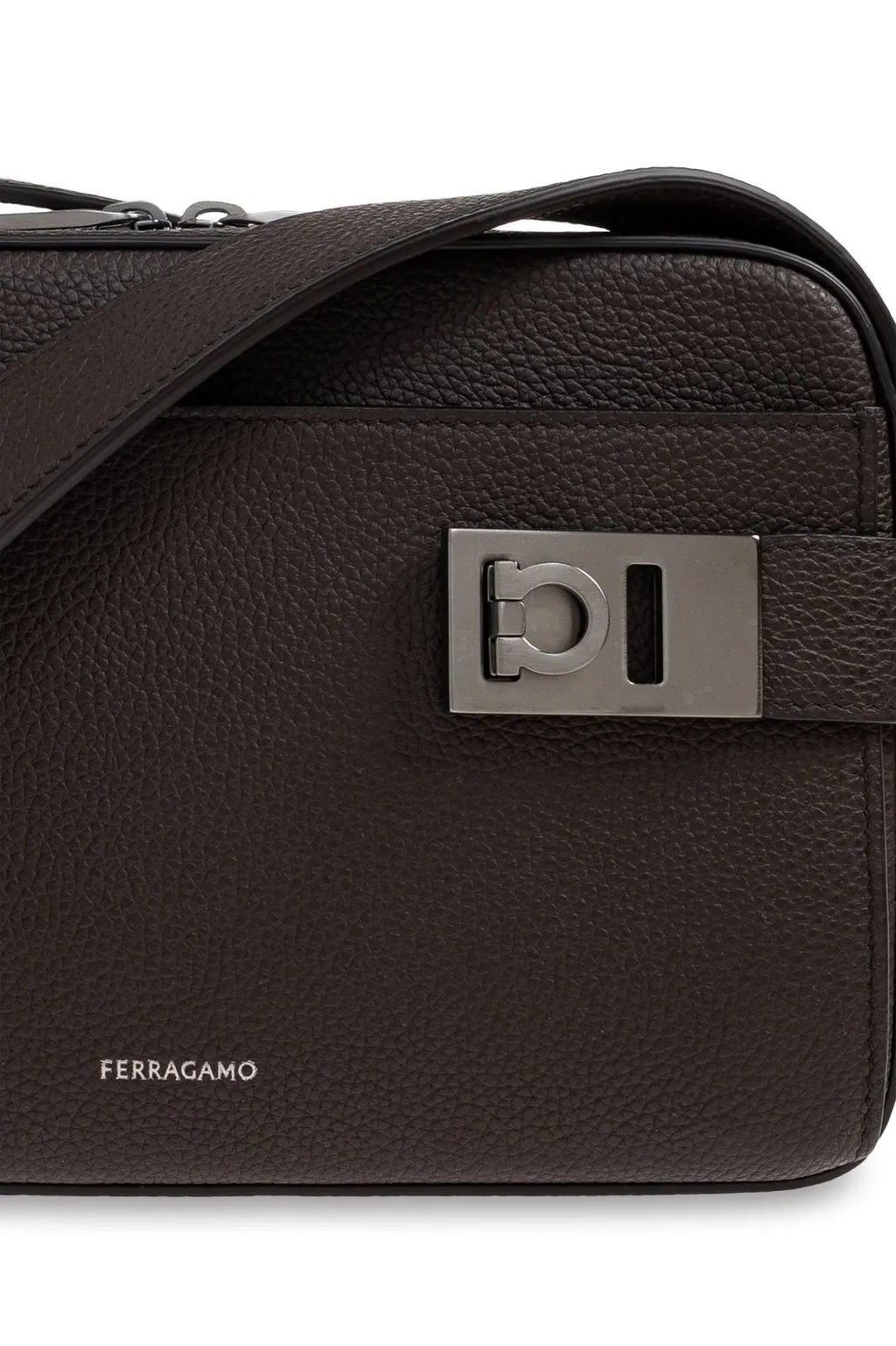 Ferragamo Gancini Buckle East-West Crossbody Bag