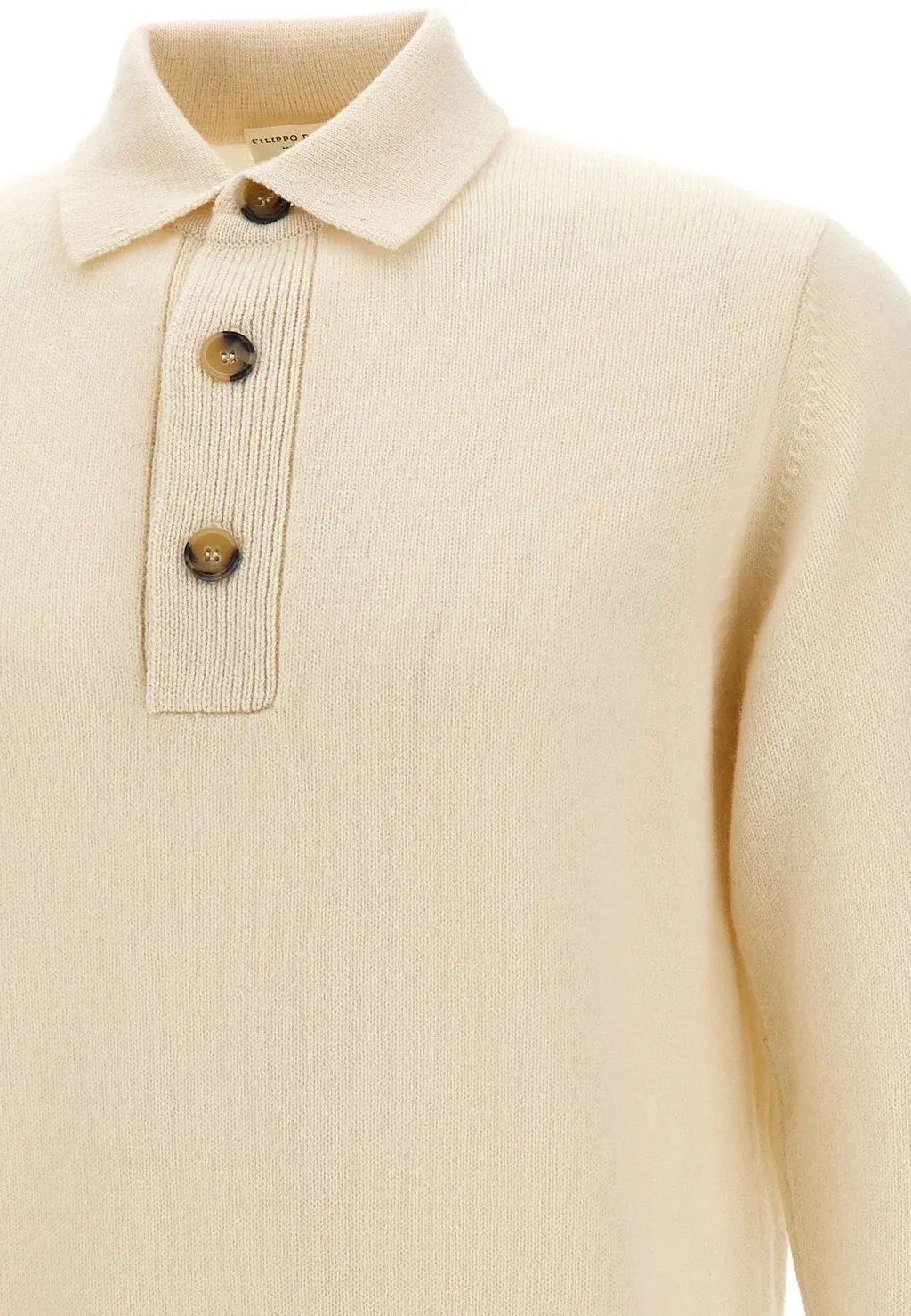 Filippo De Laurentiis Knit Long-Sleeve Polo Shirt