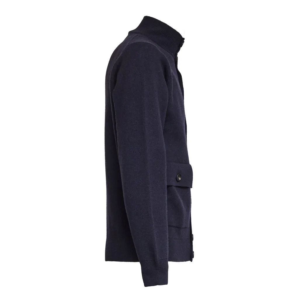 Filippo De Laurentiis Buttoned High-Neck Knitwear