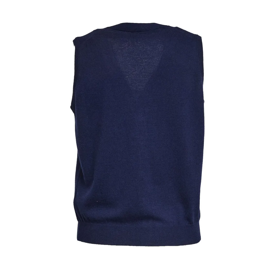Filippo De Laurentiis Buttoned V-Neck Knitwear