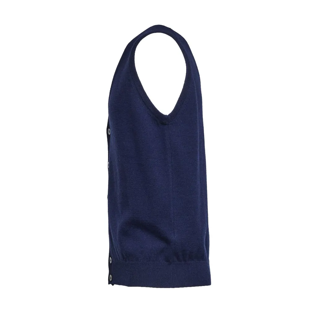Filippo De Laurentiis Buttoned V-Neck Knitwear