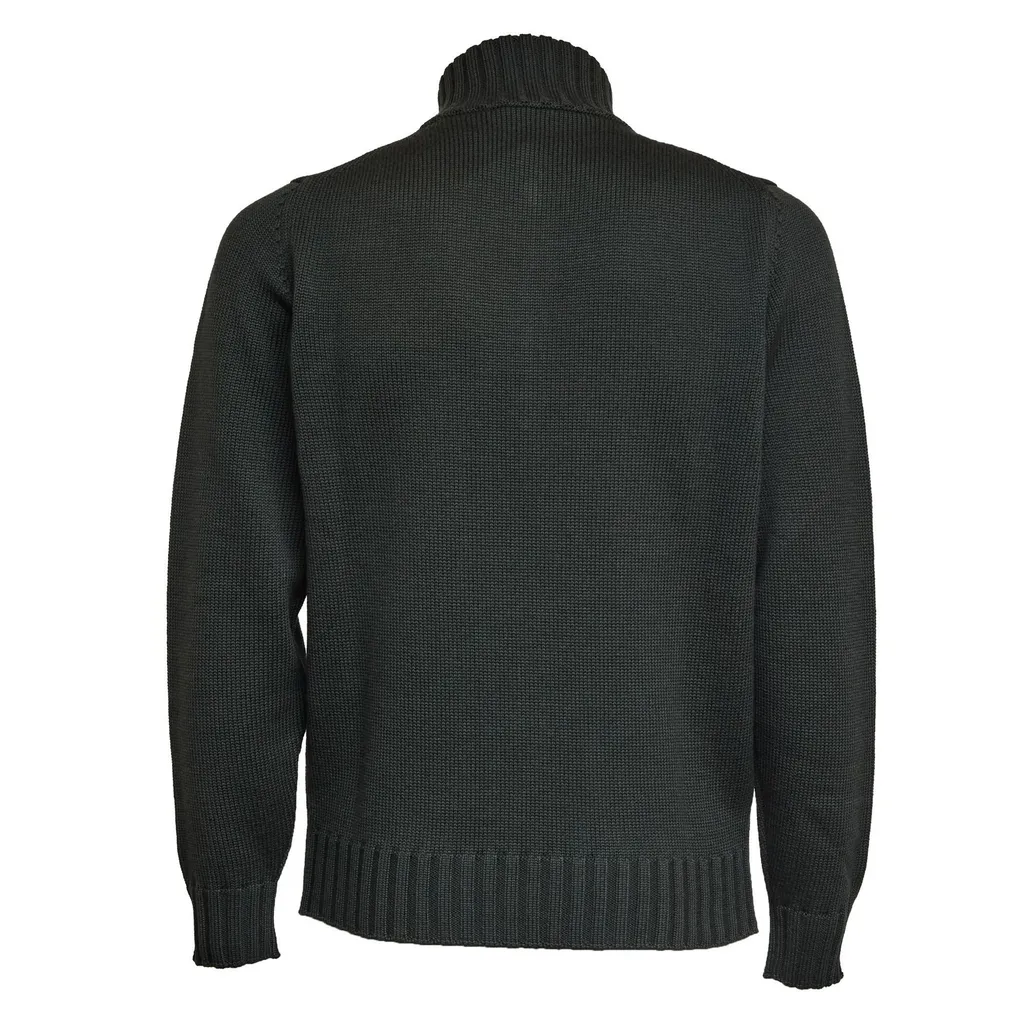 Filippo De Laurentiis Ribbed Half-Zip Knitwear