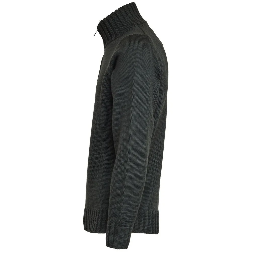Filippo De Laurentiis Ribbed Half-Zip Knitwear