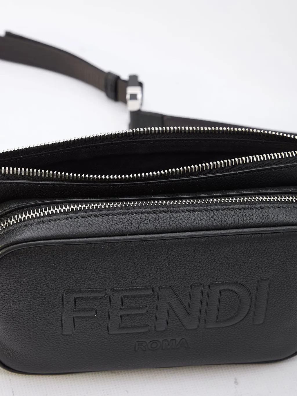 Fendi Roma Logo Embossed Belt Bag