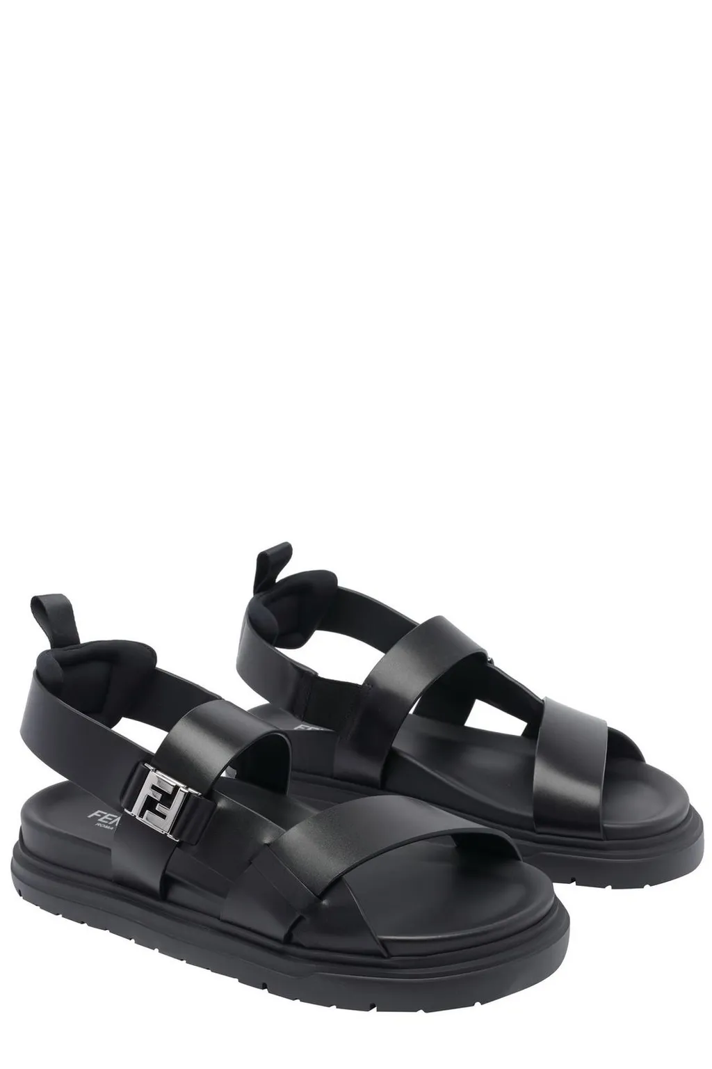 Fendi Ff Interwoven Bands Sandals