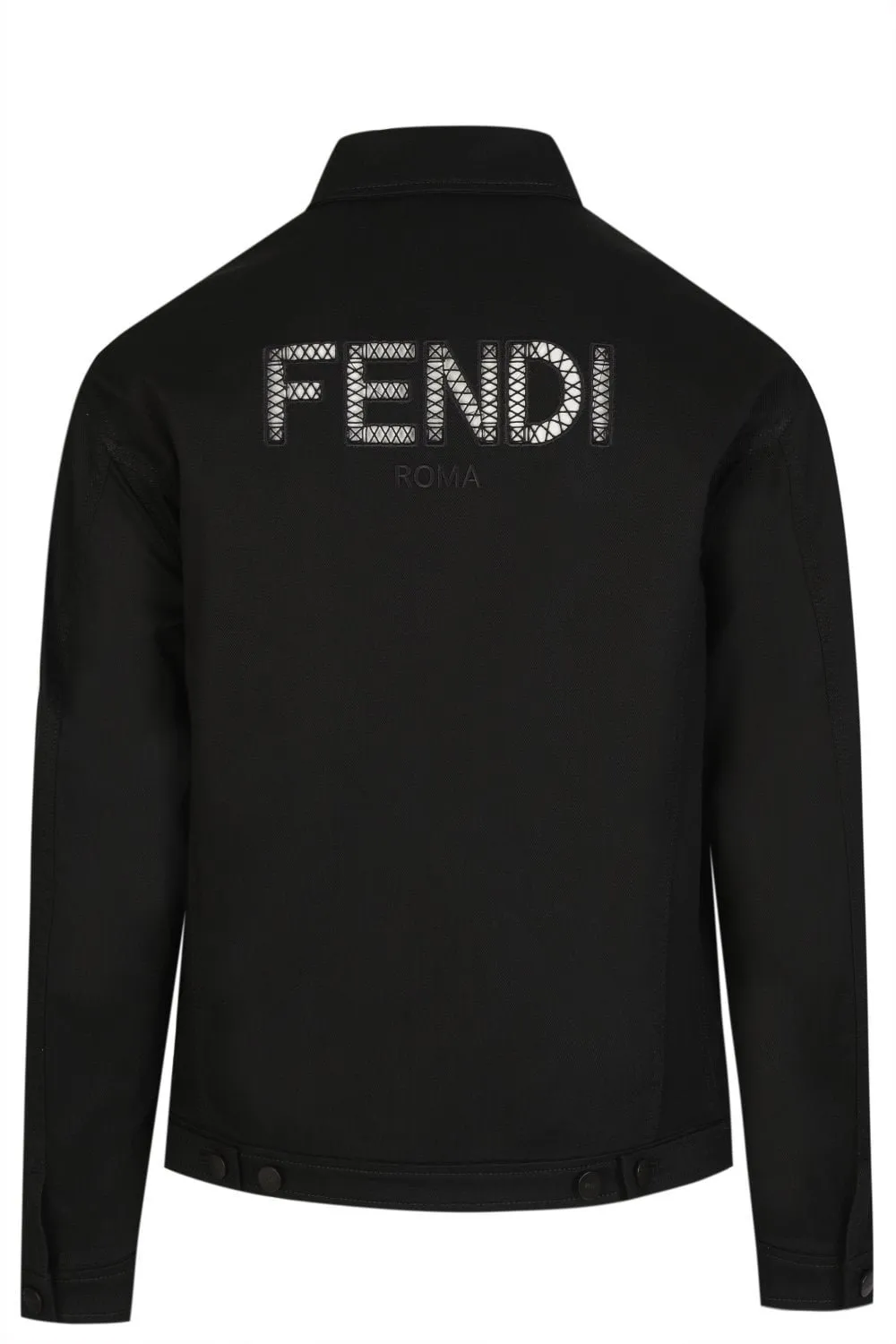 Fendi Roma Logo Denim Jacket