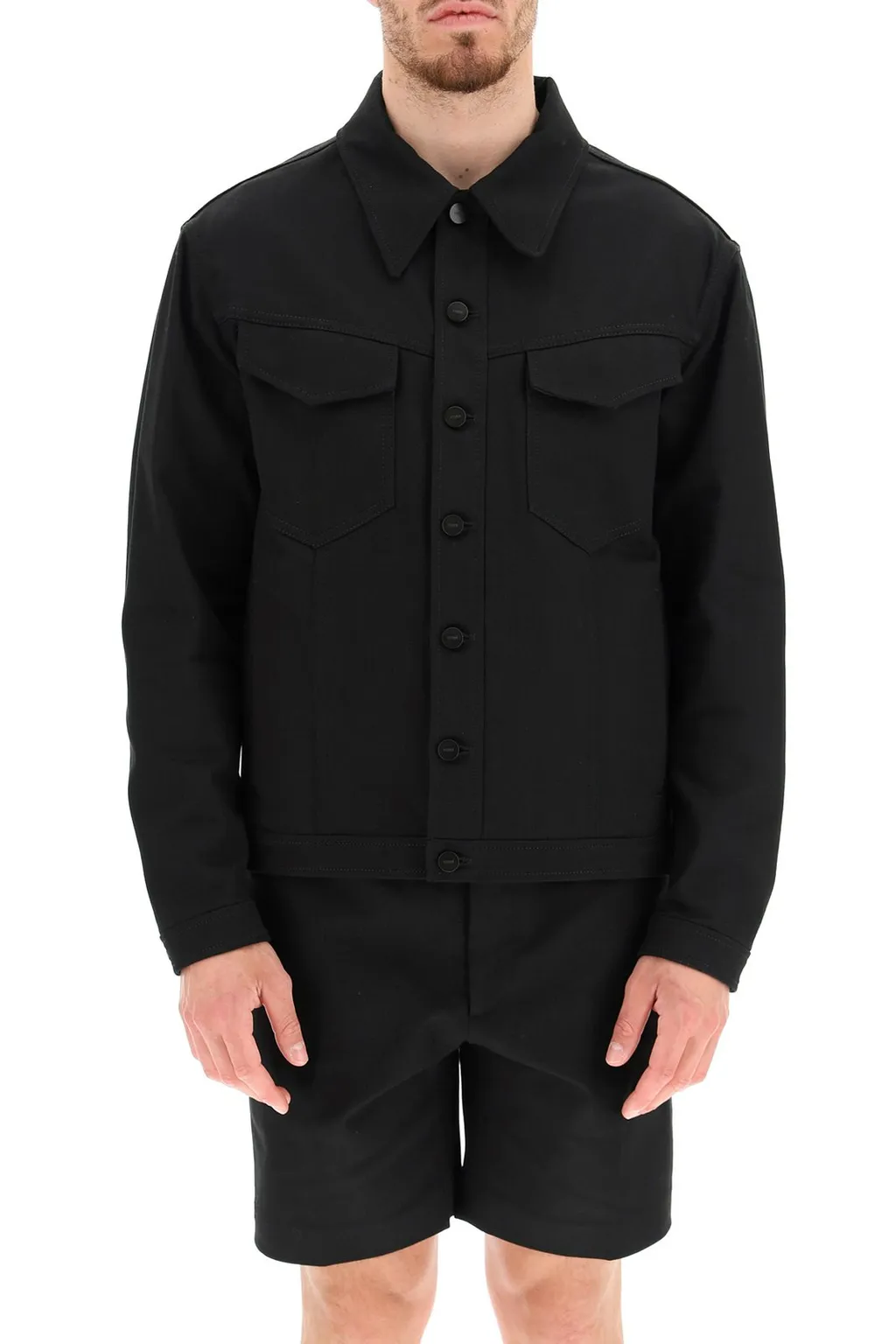 Fendi Roma Logo Denim Jacket