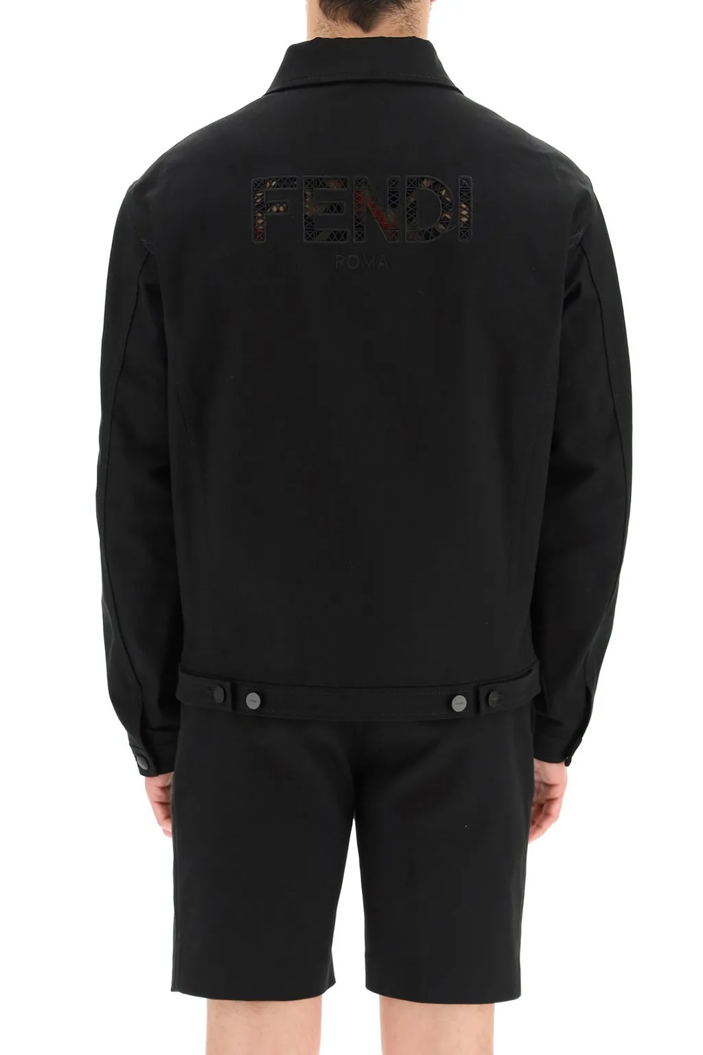 Fendi Roma Logo Denim Jacket