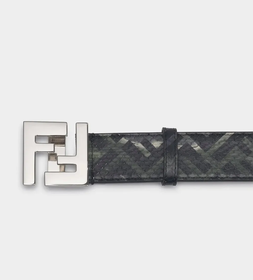 Fendi Ff Buckle Patterned Belt