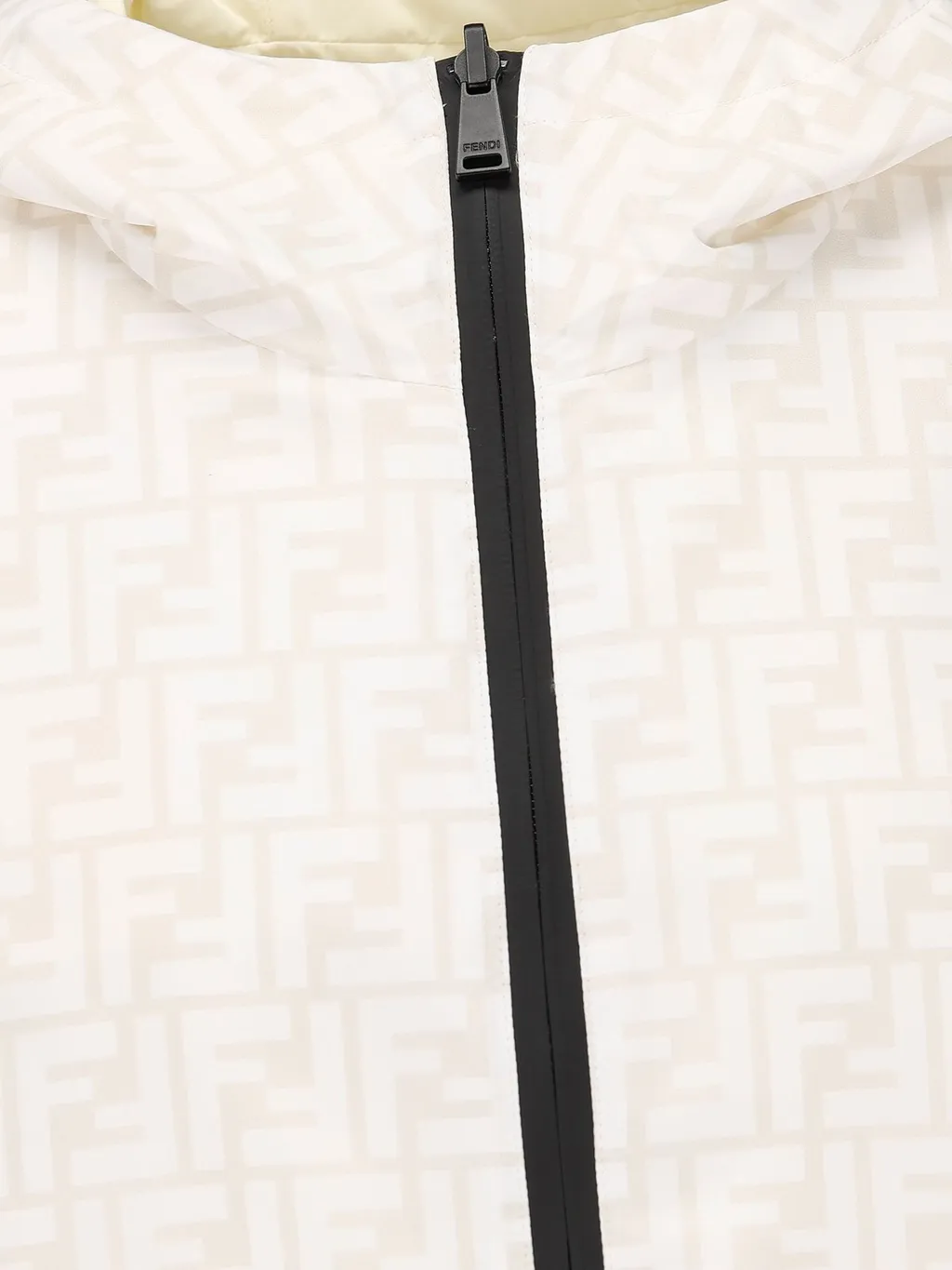 Fendi Ff Printed Hooded Reversible Jacket