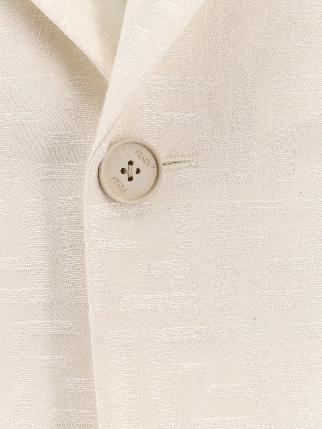 Fendi Single Breasted Ff Motif Blazer