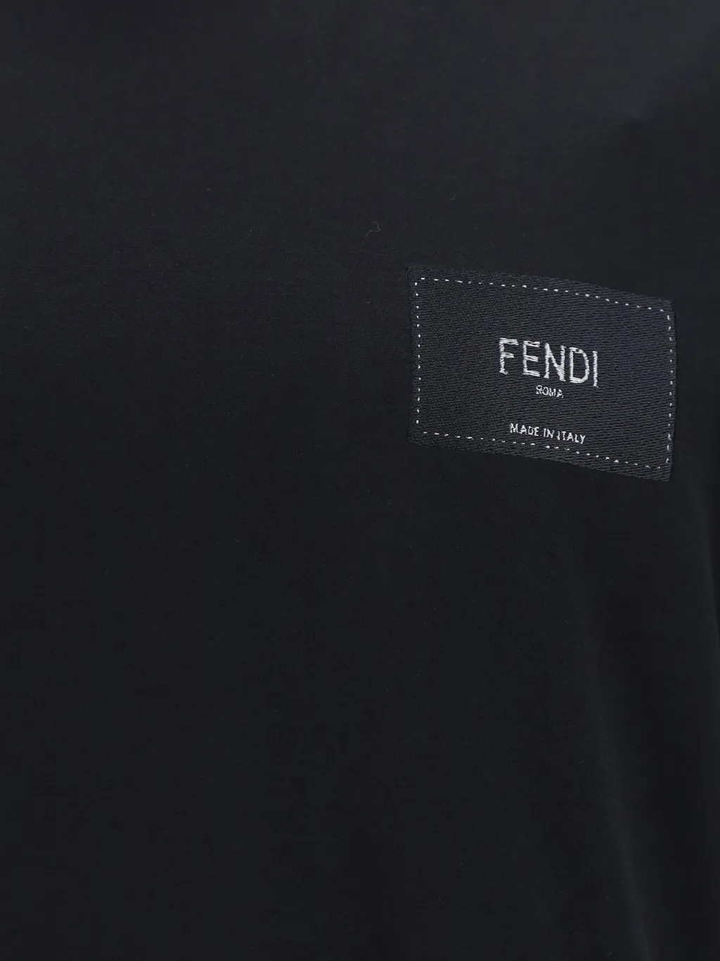Fendi Logo Patch Crewneck T-Shirt