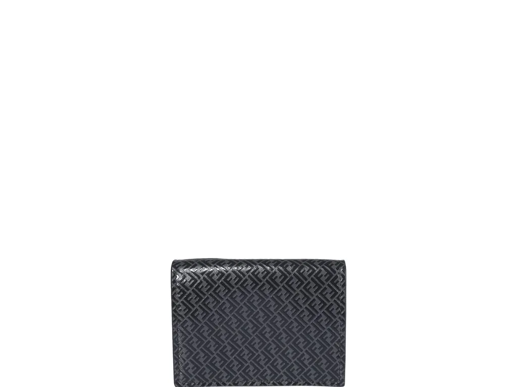 Fendi Logo Detailed Tri-Fold Wallet