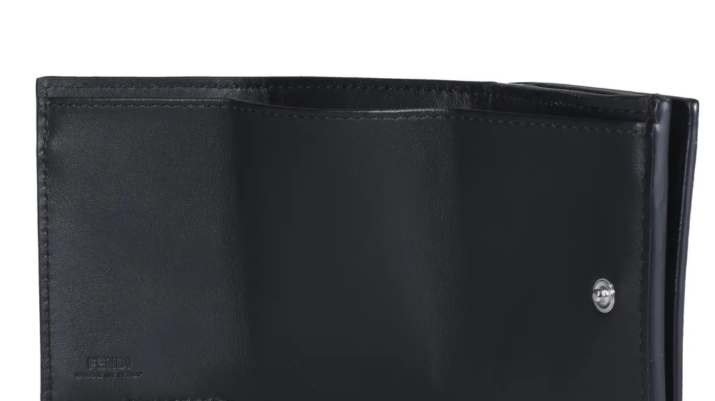Fendi Logo Detailed Tri-Fold Wallet