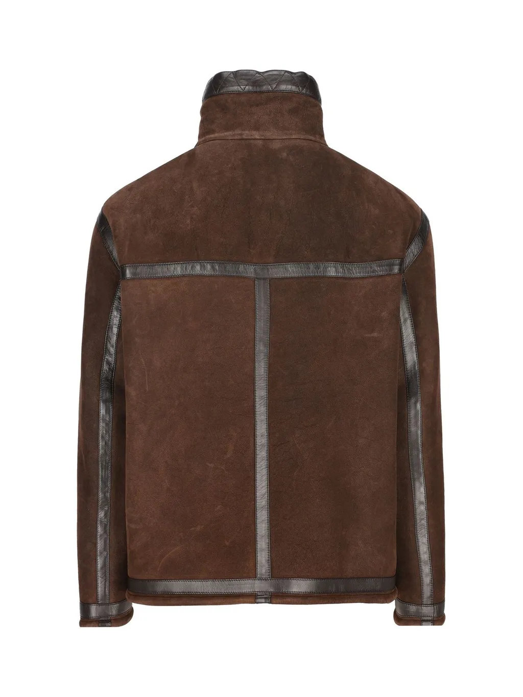 Fendi High Neck Zip-Up Oversized Jacket