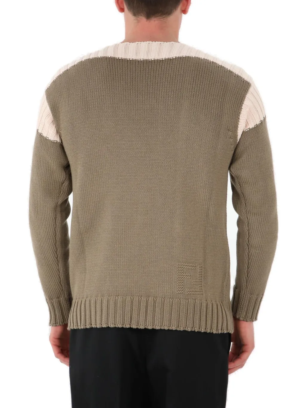 Fendi Ff Inlay Detailed Knitted Jumper