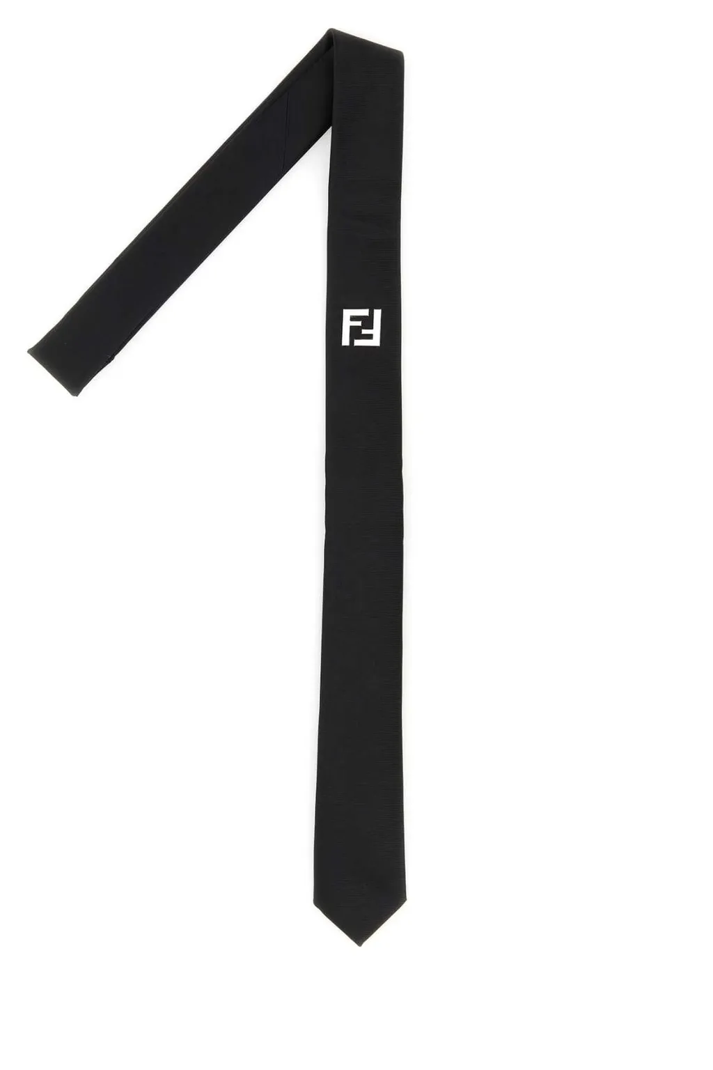 Fendi Ff Detailed Pointed-Tip Tie