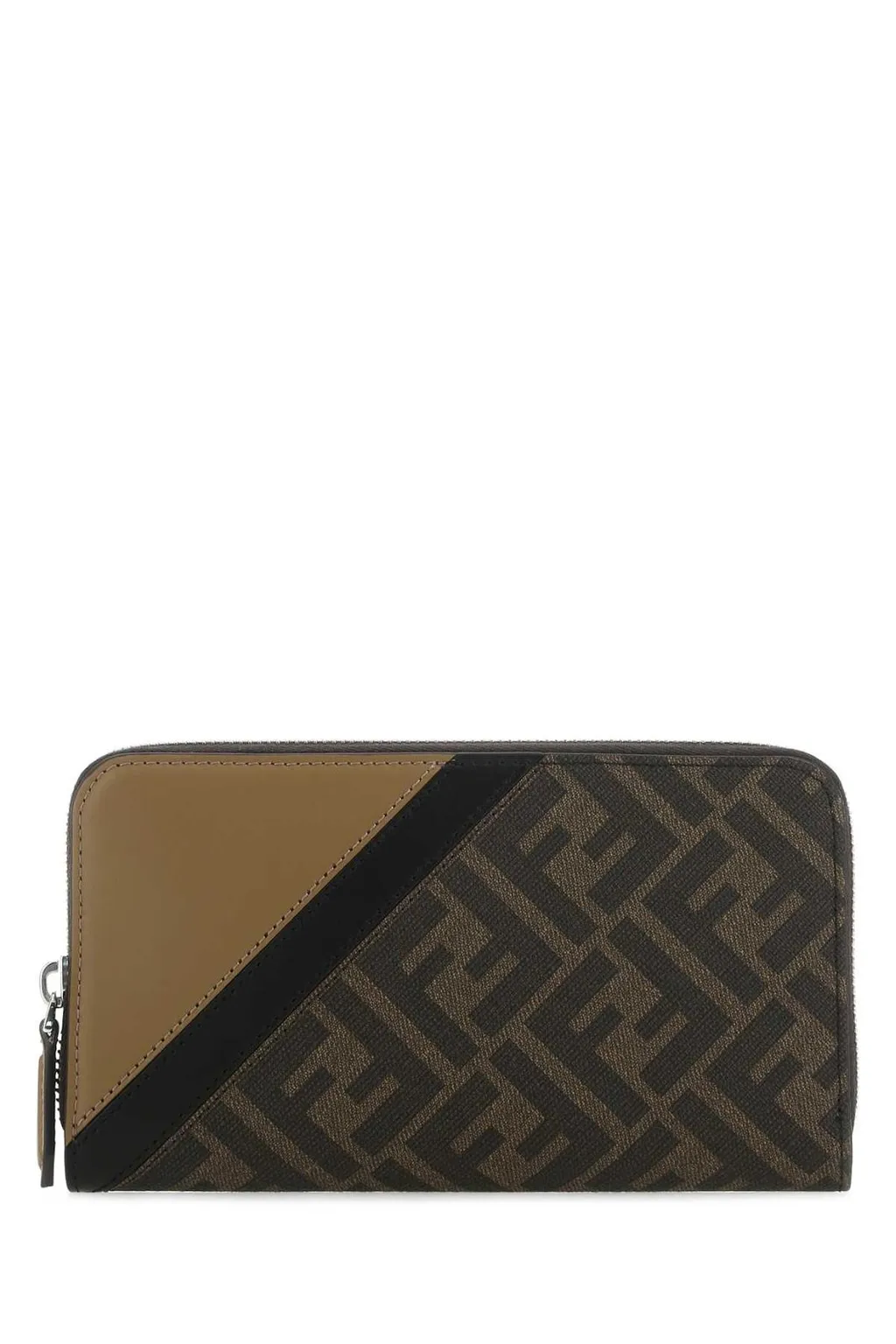Fendi Monogram Printed Zip Around Wallet