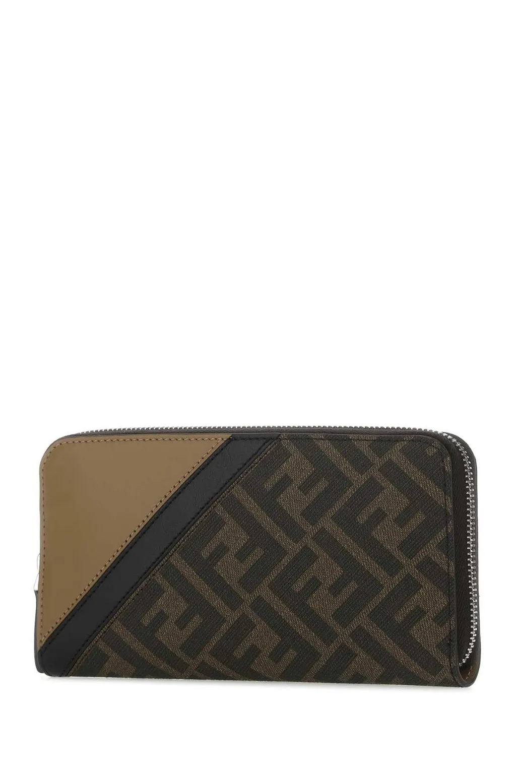Fendi Monogram Printed Zip Around Wallet