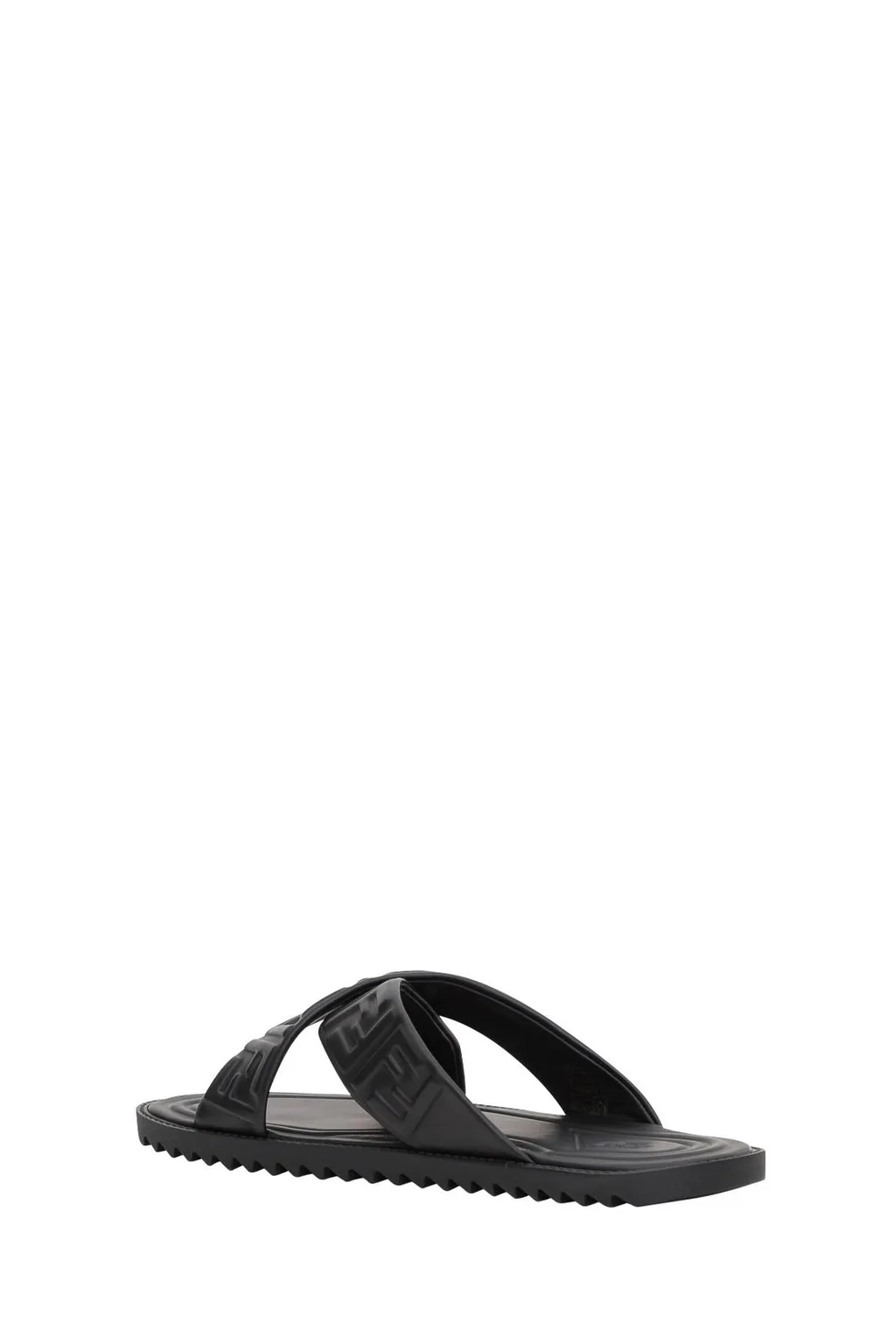 Fendi Ff Logo Embossed Sandals