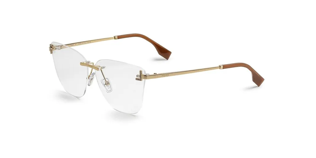 Fendi Eyewear Rectangle Frame Glasses