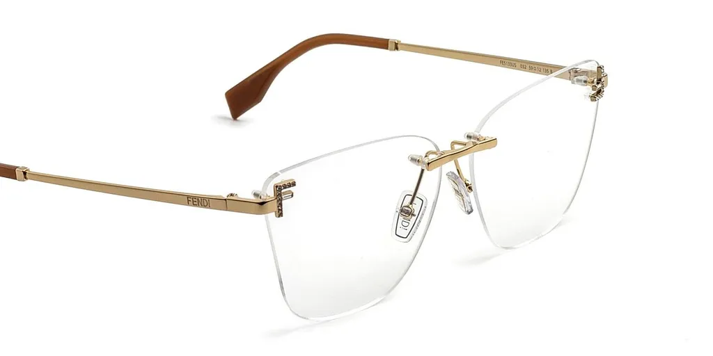 Fendi Eyewear Rectangle Frame Glasses