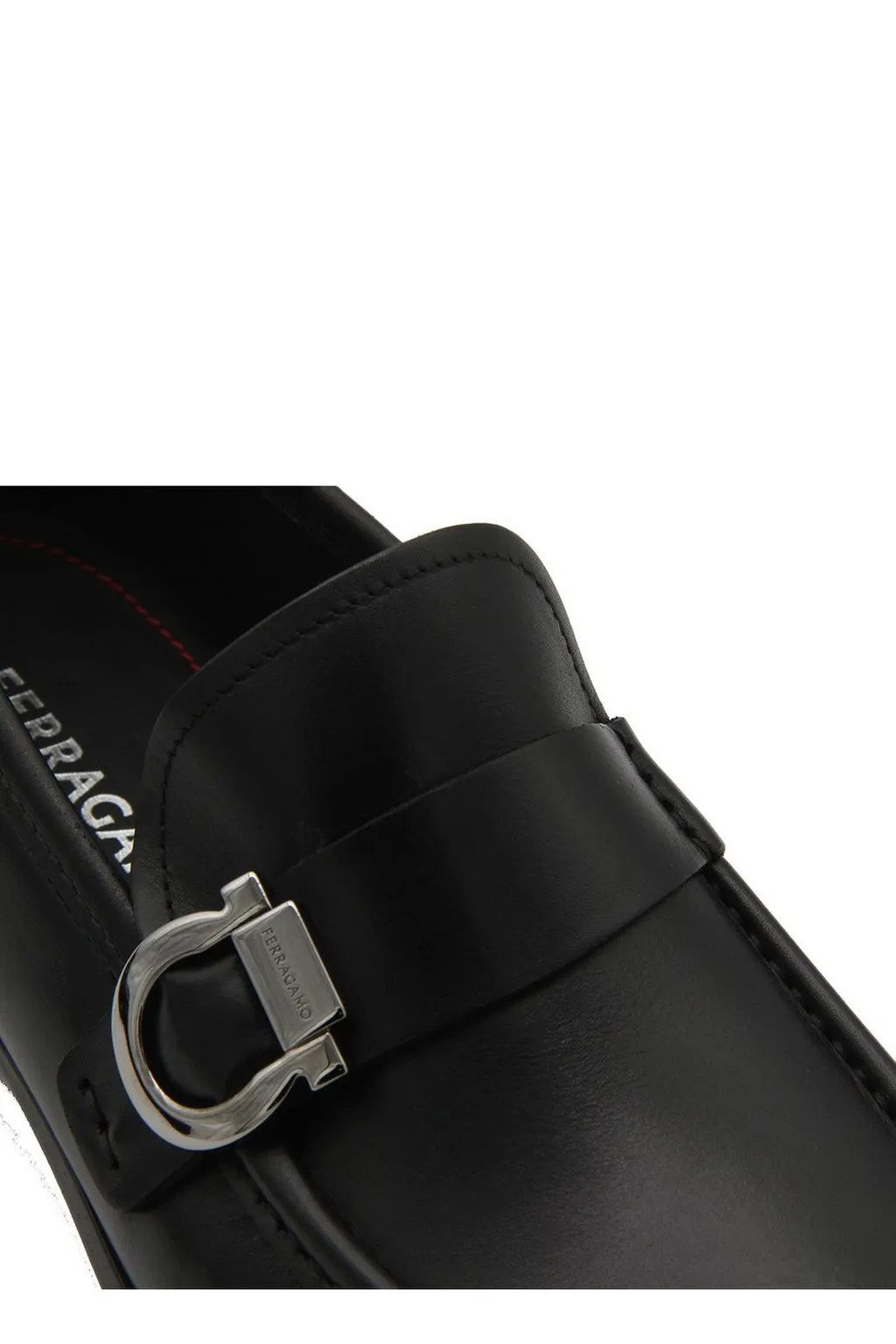 Ferragamo Gancini-Plaque Slip-On Loafers