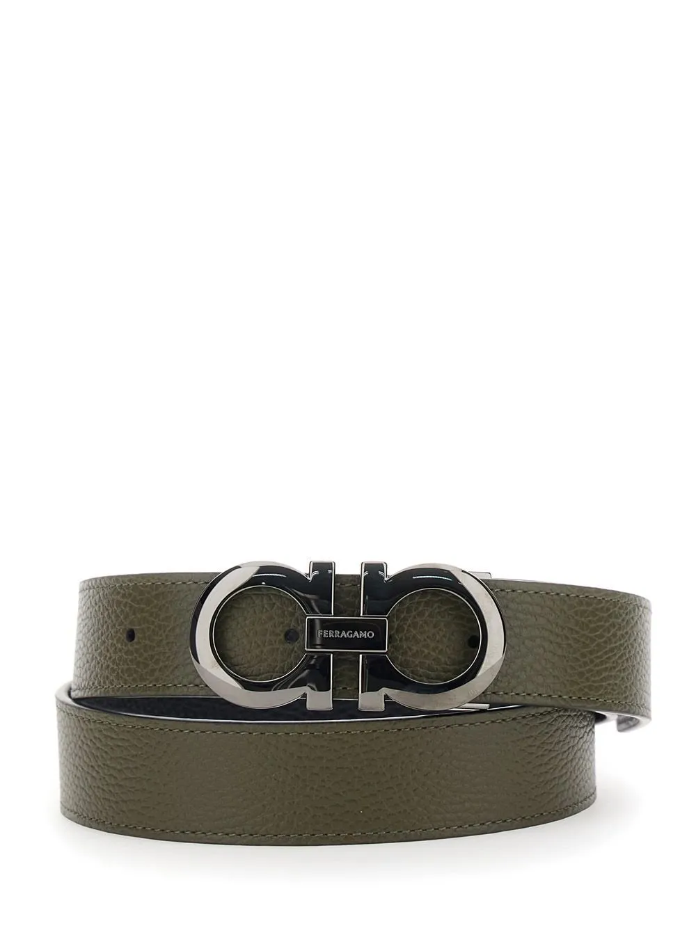 Ferragamo Reversible Gancini Buckled Belt