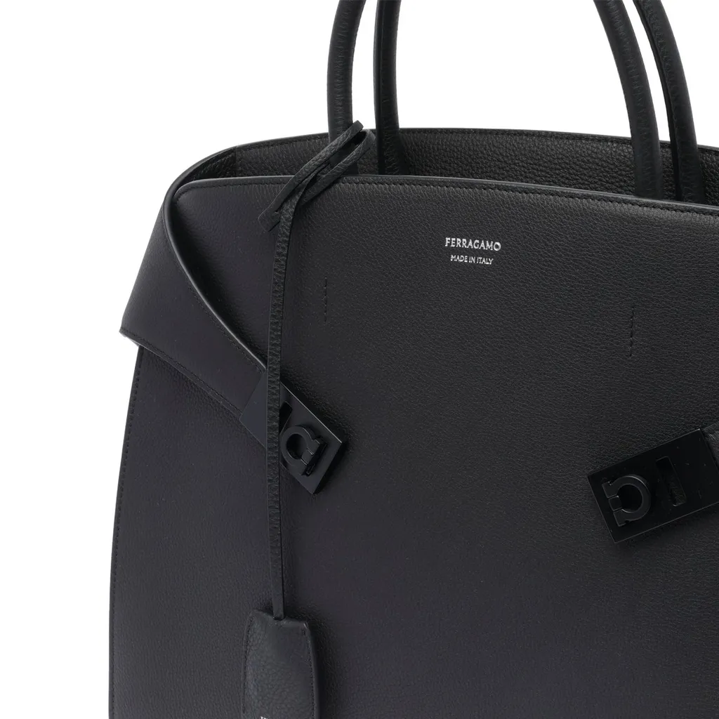 Ferragamo Hug Logo Printed Briefcase