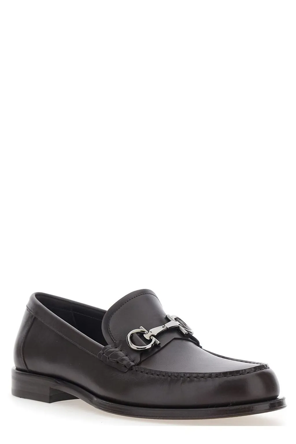 Ferragamo Gancini Buckle Slip-On Loafers