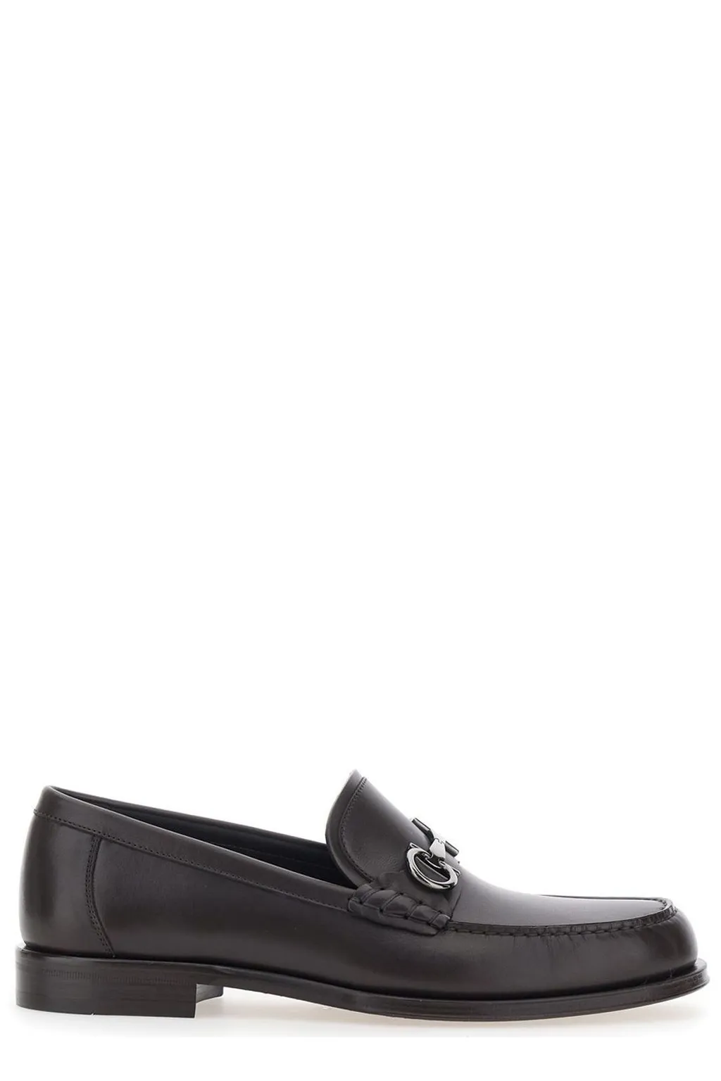 Ferragamo Gancini Buckle Slip-On Loafers