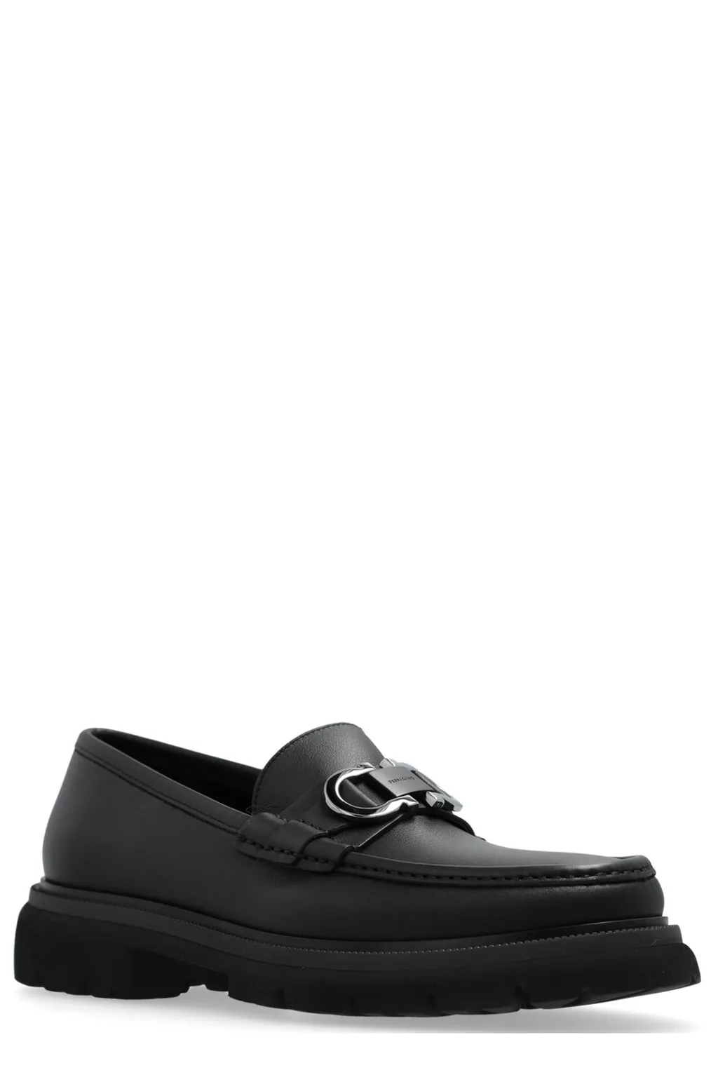 Ferragamo Logo Buckle Loafers