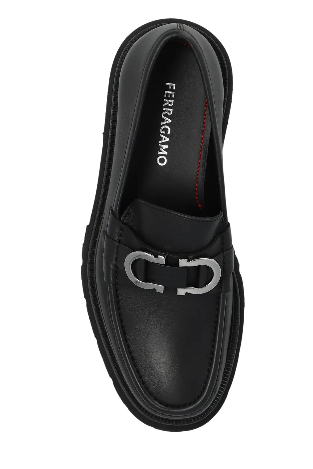 Ferragamo Logo Buckle Loafers