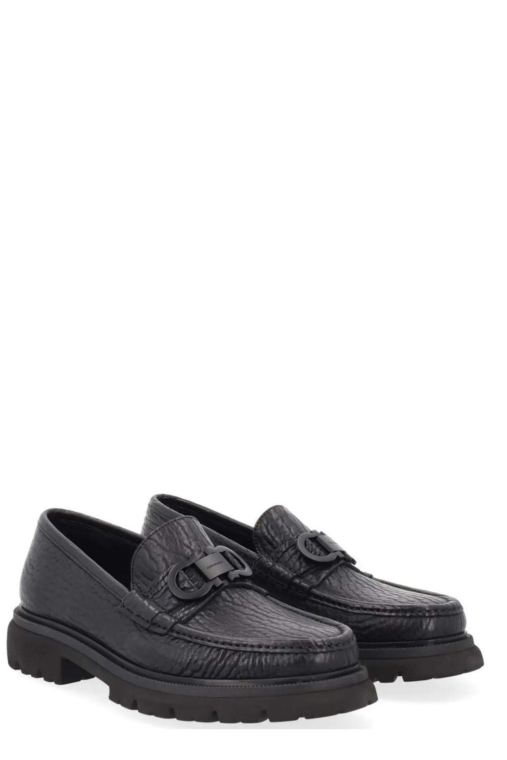 Ferragamo Gancini Ornament Moccasins