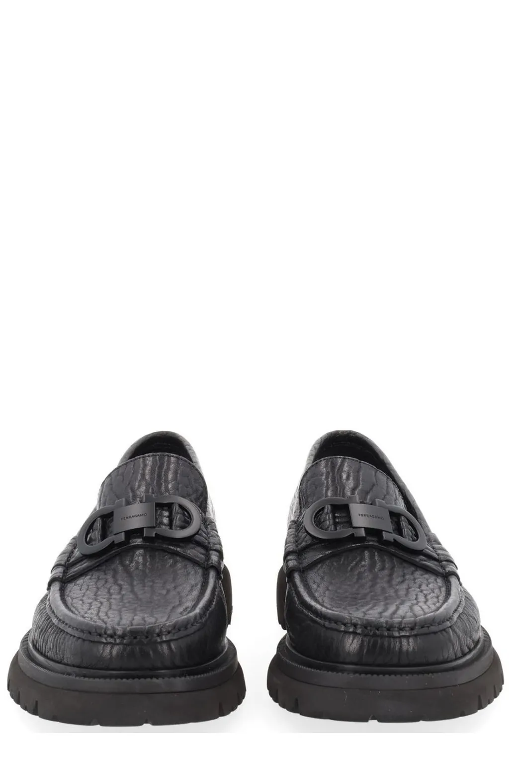 Ferragamo Gancini Ornament Moccasins
