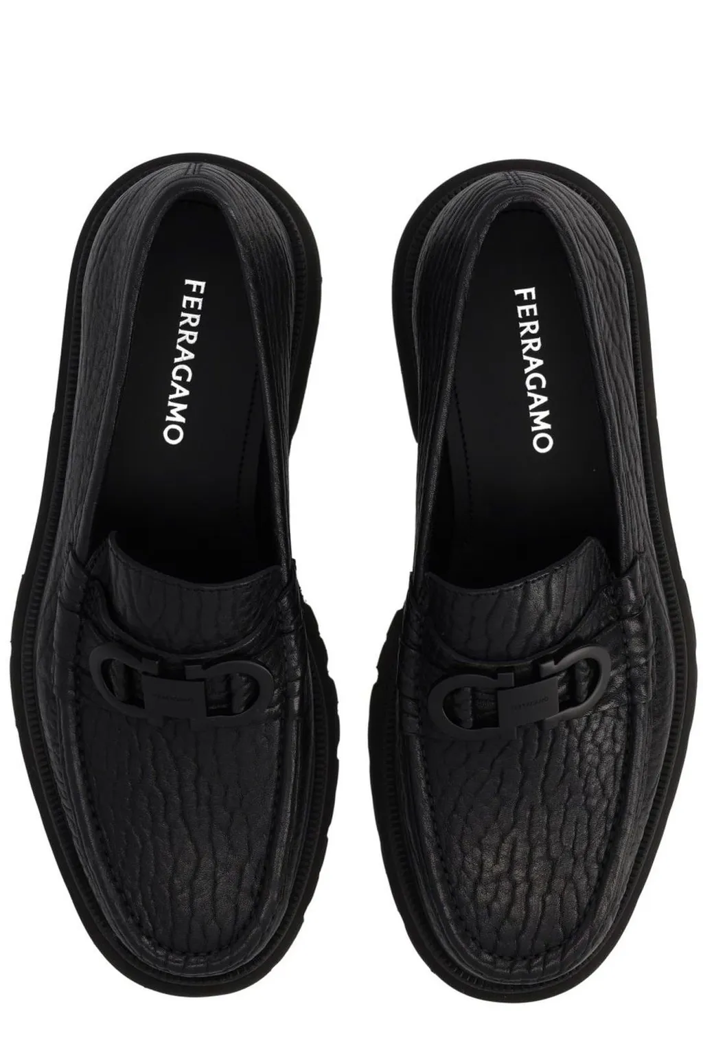 Ferragamo Gancini Ornament Moccasins