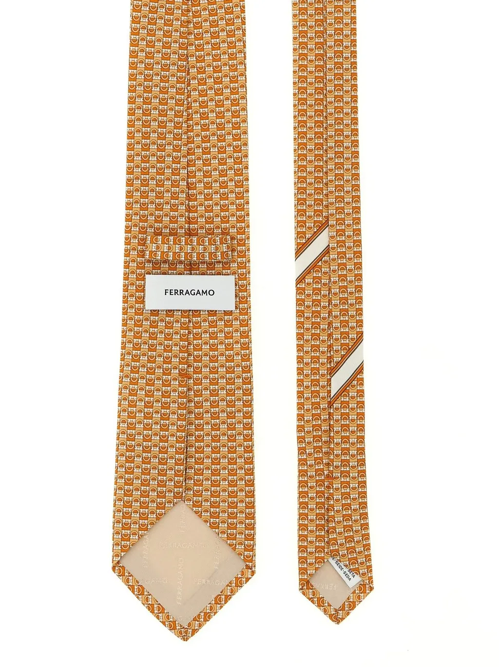 Ferragamo Gancini Print Satin Tie