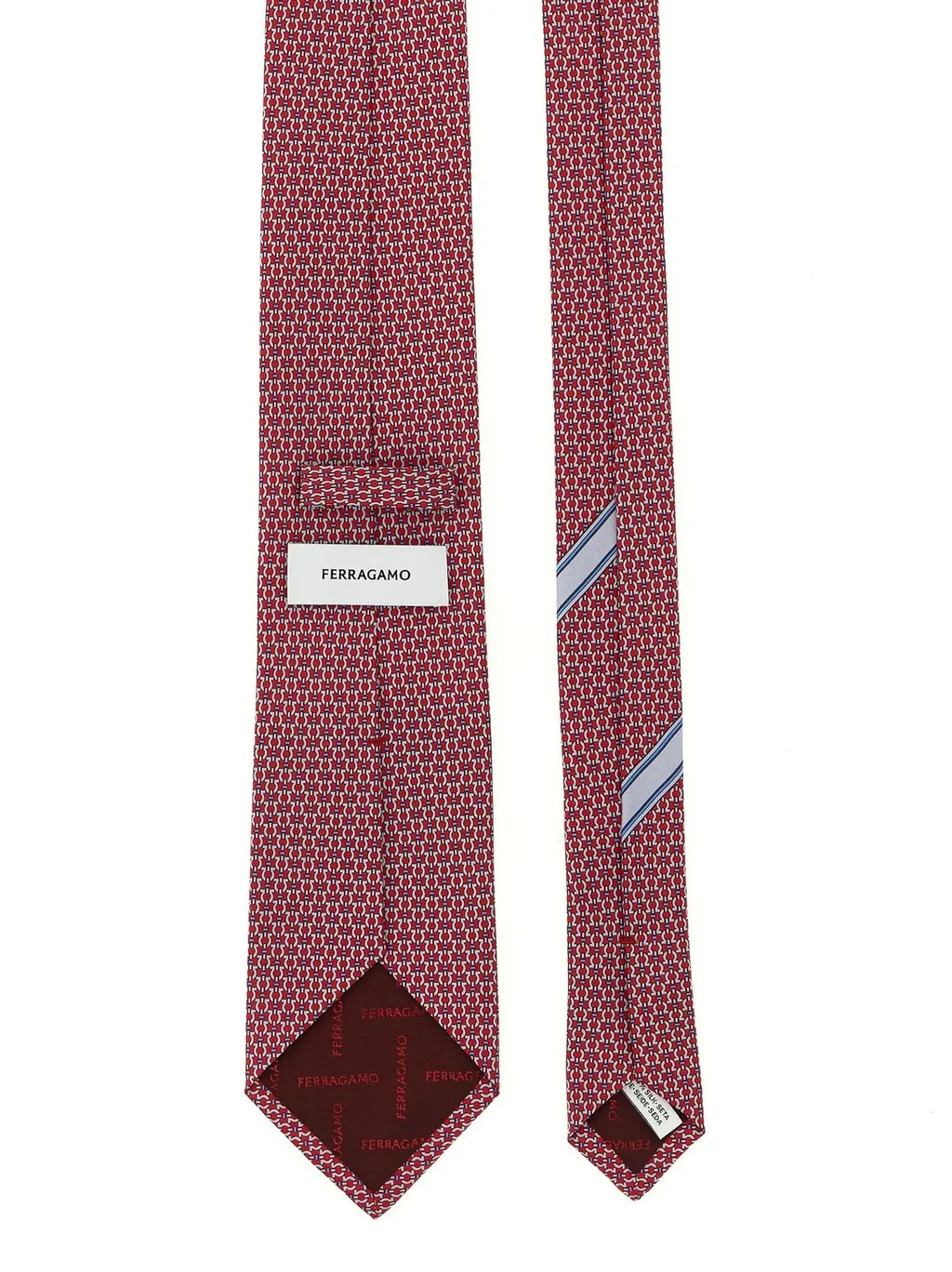 Ferragamo Gancini Print Satin Tie