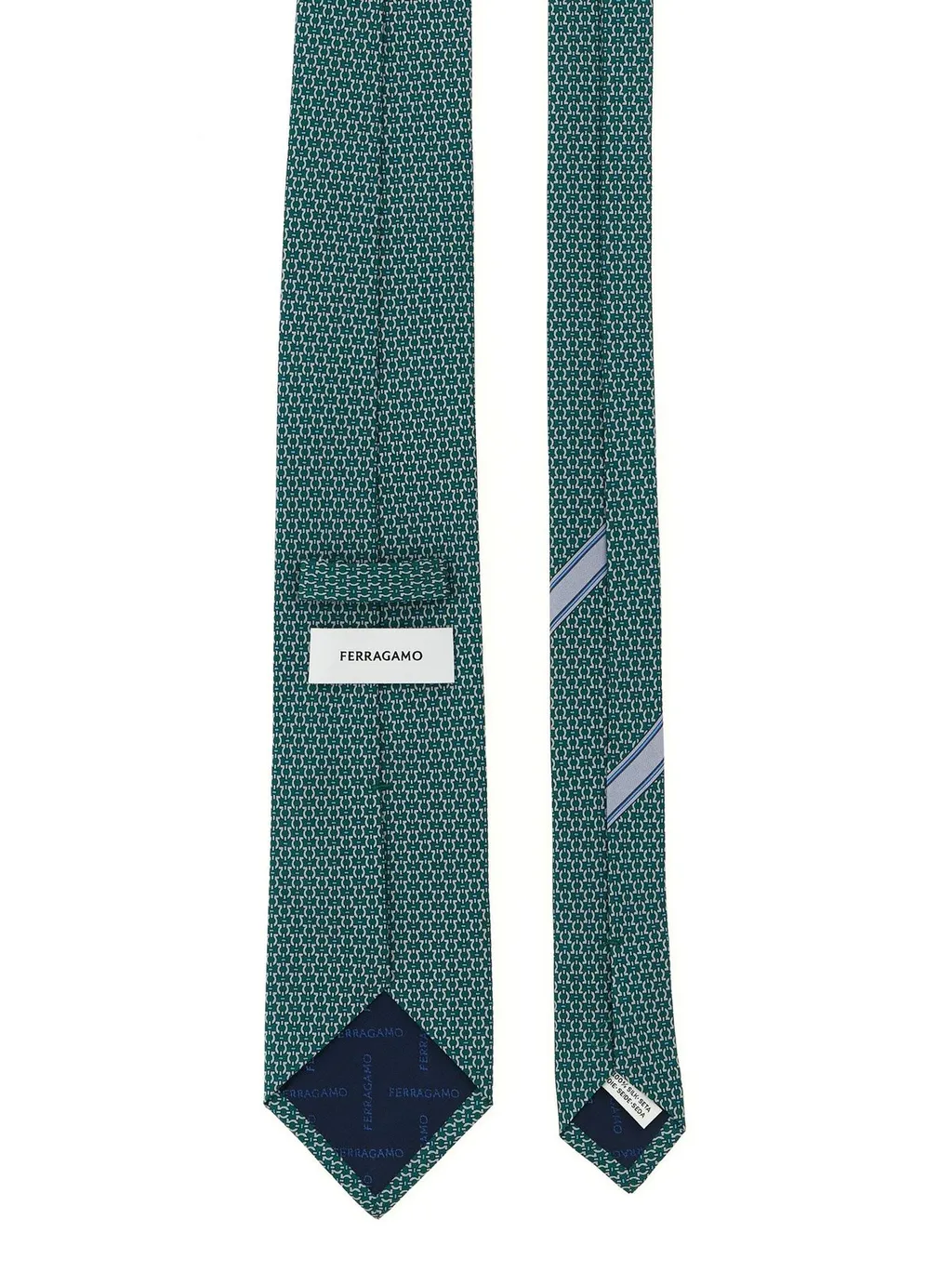 Ferragamo Gancini Print Satin Tie